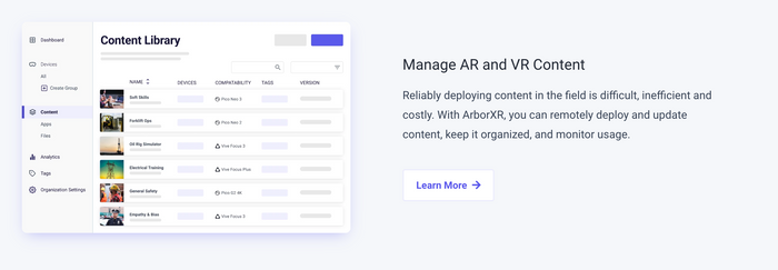 ArborXR XR Device Management